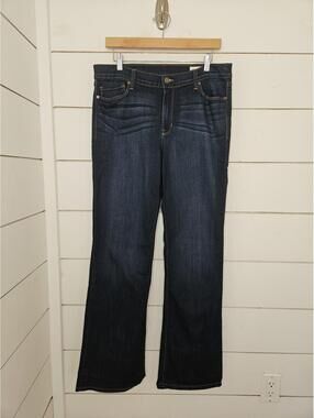 Pistola 33x32 dark blue distressed bootcut denim jeans
